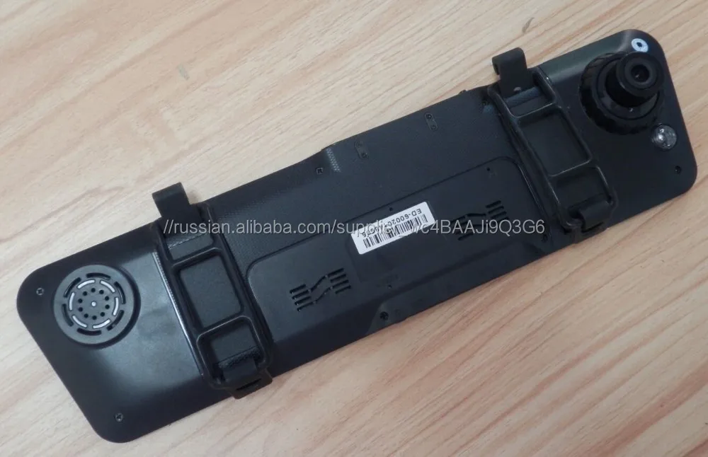 Моторизованный видеорегистратор автомобильный монитор/зеркало заднего вида с 2 камер