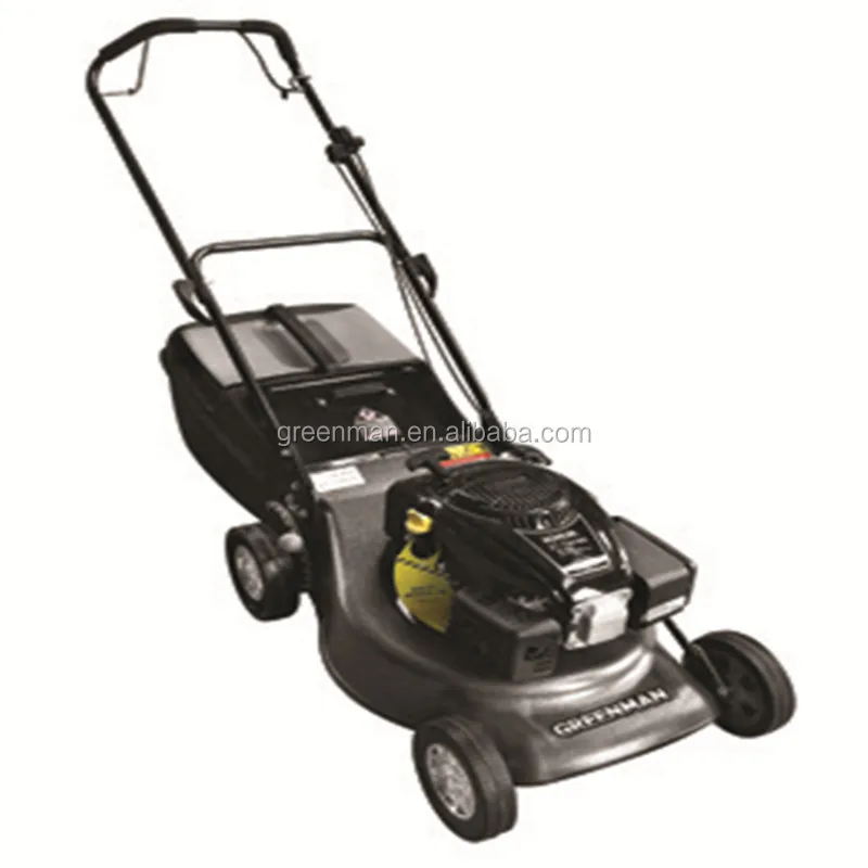 20 inch push Aluminium deck flail lawn mower with petrol engine with 4mm thickness