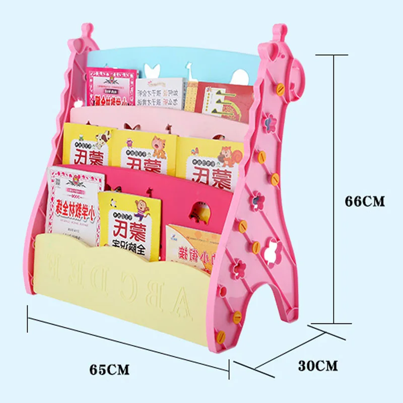 Colorful Baby Cheap Plastic Bookrack/Bookcase