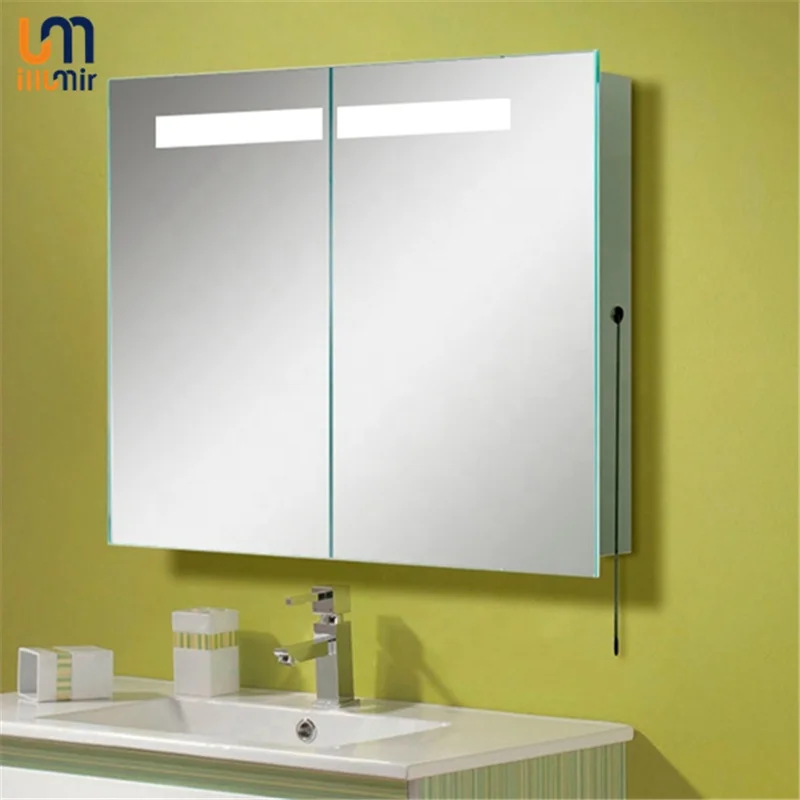 CE ETL IP44 Cosmetic Vanity LED Light Useful Bathroom Mirror Cabinet