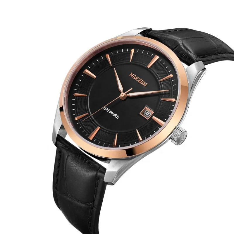 Sapphire glass watch Italy leather 10ATMwater resistant japan miyota 9015  watch Automatic