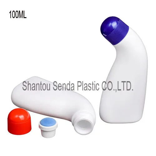 100ml sponge top bottle, plastic bottle sponge cap applicator