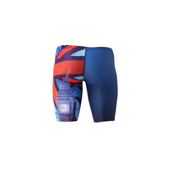 2018 New Fashion OEM Men Swimwear London bell tower digital printing Swim Jammers