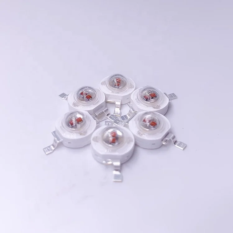 3W High Power LED lamp bead Red color Light source Double Chips 620nm 630nm