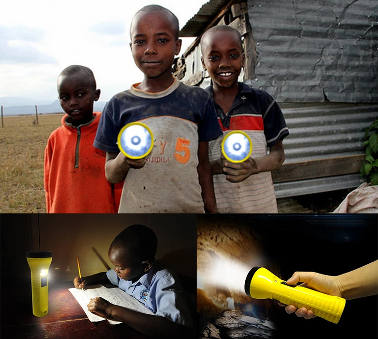 Eco-friendly lead-acid battery High powerful led solar torch for rural areas