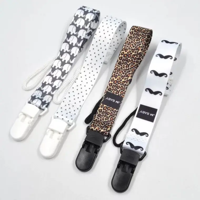 Top Quality New Product Customized Logo Pacifier Holder Eco-friendly Cute Custom Printing Baby Pacifier Clip  Holder