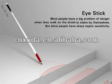 Складной трость для ходьбы слепых пятен