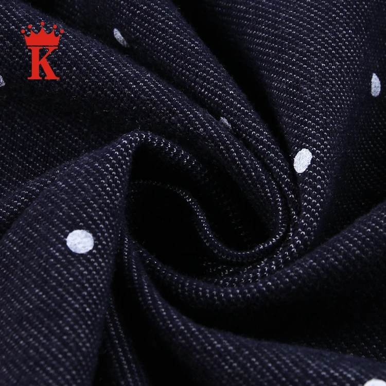 
Cheap prices japanese dot knit twill knitted stretch denim fabric jeans 