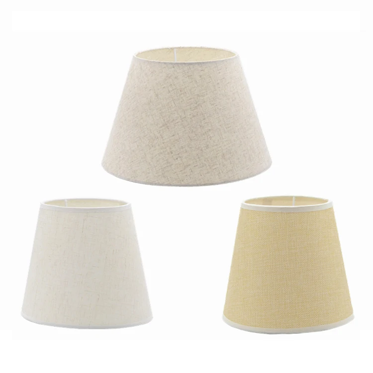 single light linen lampshade palace drop decoration lamp shade for desk lamp