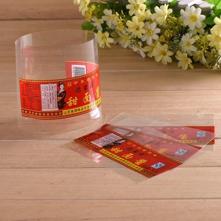PVC custom printing sleeve shrink label heat shrink plastic bottle label