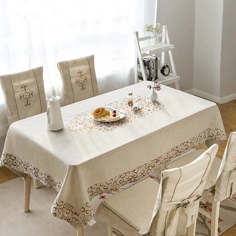 Banquet and Wedding Used Wholesale Embroidered Linen Chairs Covers for Wedding