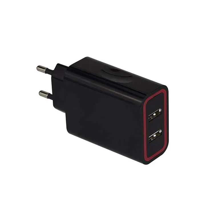 High Quality Smart usb wall charger with cable 2 Port USB Travel Charger for Mobile Phone