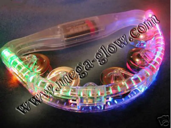 Sway Hand Bell Toy Colorful Flash Musical Instrument New Tambourine 4LEDs