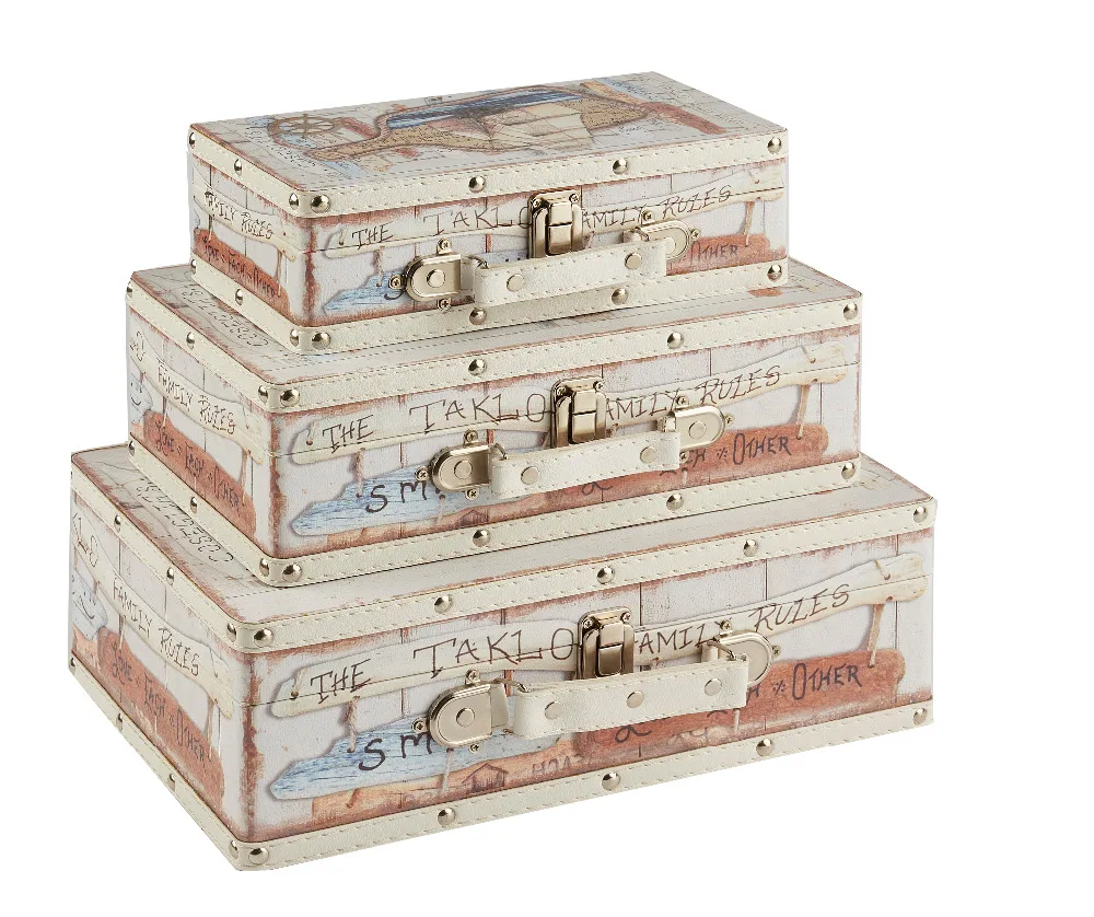 Картонная подарочная коробка, картонные коробки для чемоданов, деревянный чемодан