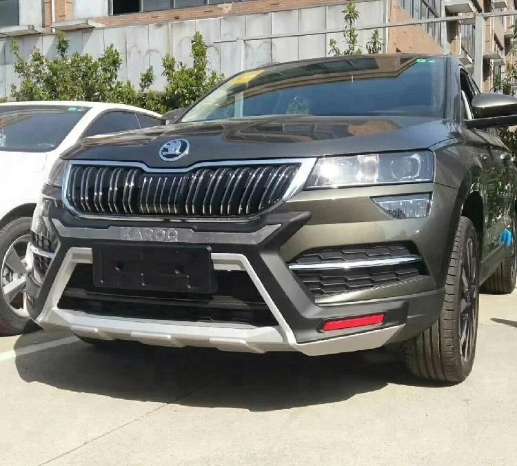 Высококачественная защитная накладка на передний и задний бампер из АБС-пластика для Skoda Karoq 2018 года