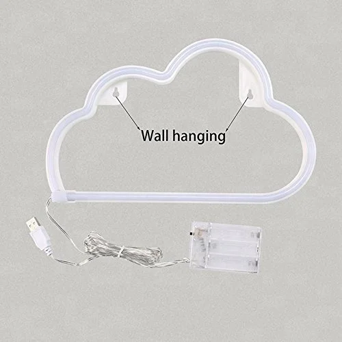 Custom Personalized home art decorative warm white LED cloud neon decor light as perfect gift Neon Lights neon sign
