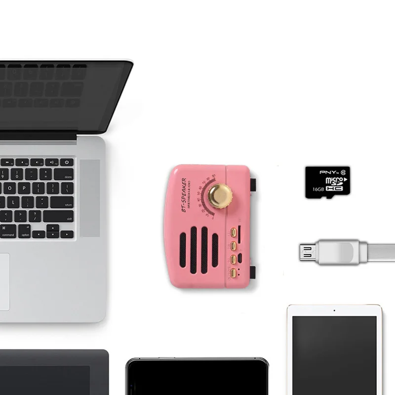 
outdoor rechargeable bt portable speaker Wireless mini stereo speaker with fm radio 