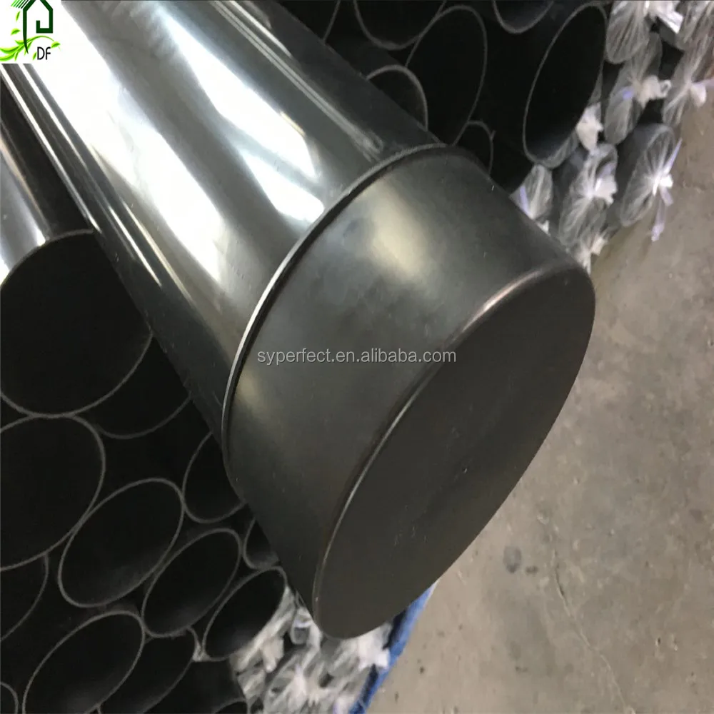 Black High Pressure UPVC Irrigation Large Diameter Pipe PVC