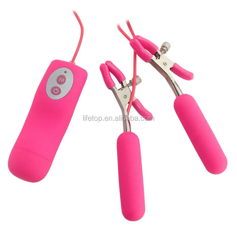 women sex toy 10 function nipple stimulators vibrating nipple clamps