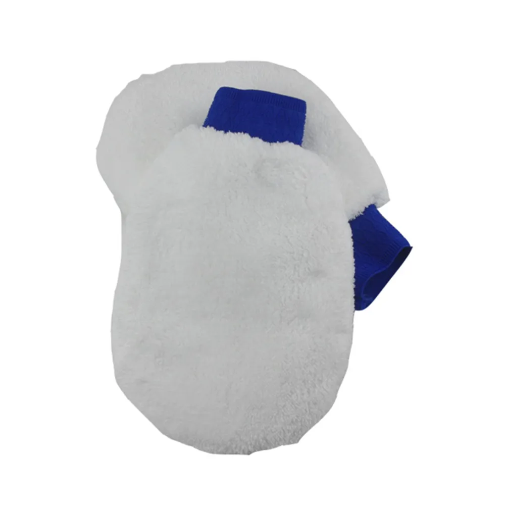 New style car wash mitt with chamois/Microfiber Car Cleaning mitts/Sheepskin wash mitt for car cleaning