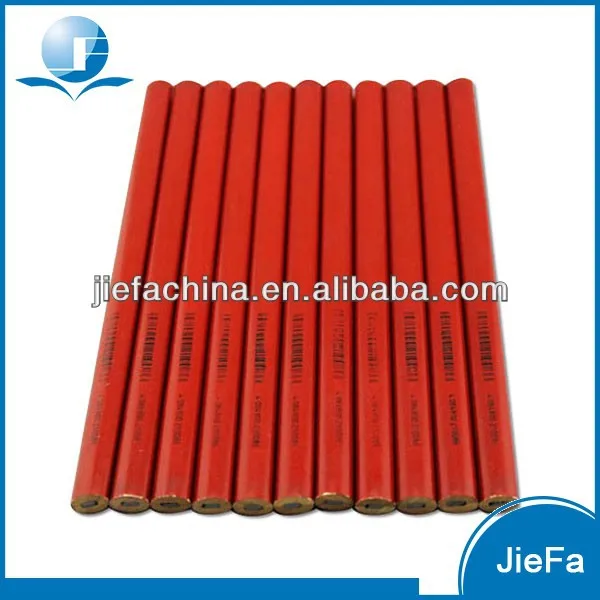 
Red Round Carpenter Pencils With EN71,ASTM,FSC Certificates 