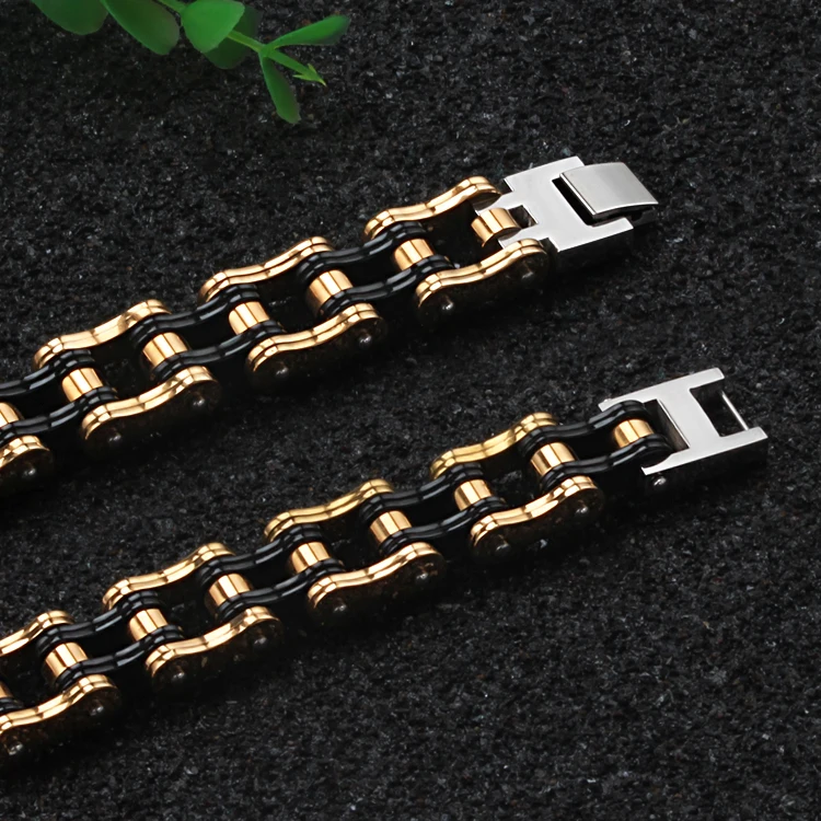 Cool Moto locomotive rider gift for men jewelry stainless steel bracelet