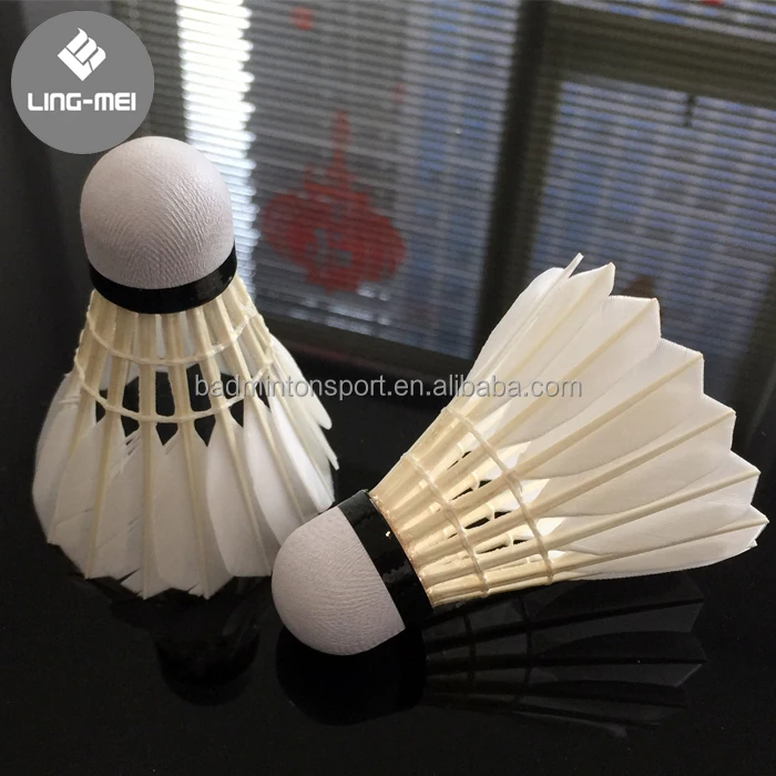 Top Quality Badminton Shuttlecock With Grade 1 Goose Feather and Natural Cork Head For International Tournament