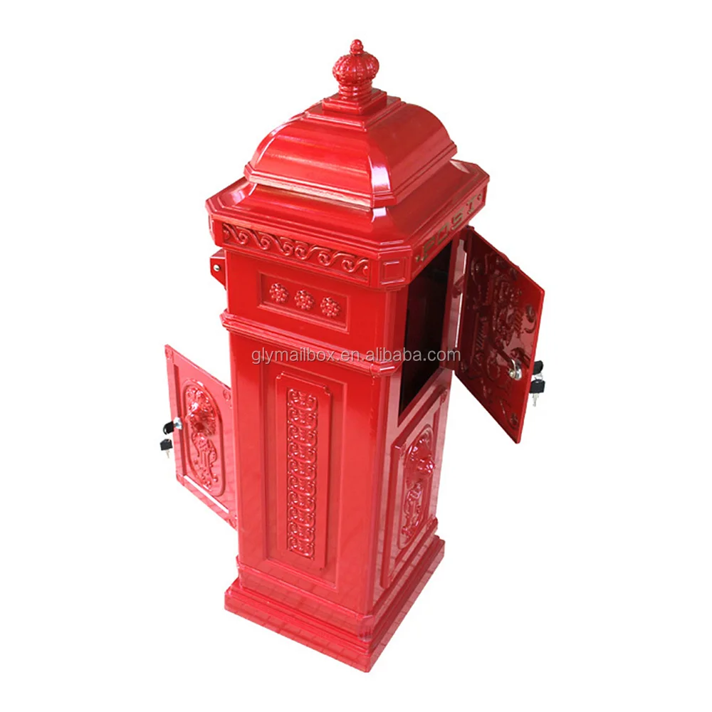 Cast Aluminum Original Material Standing Mail Boxes For House Letter Box Mailbox