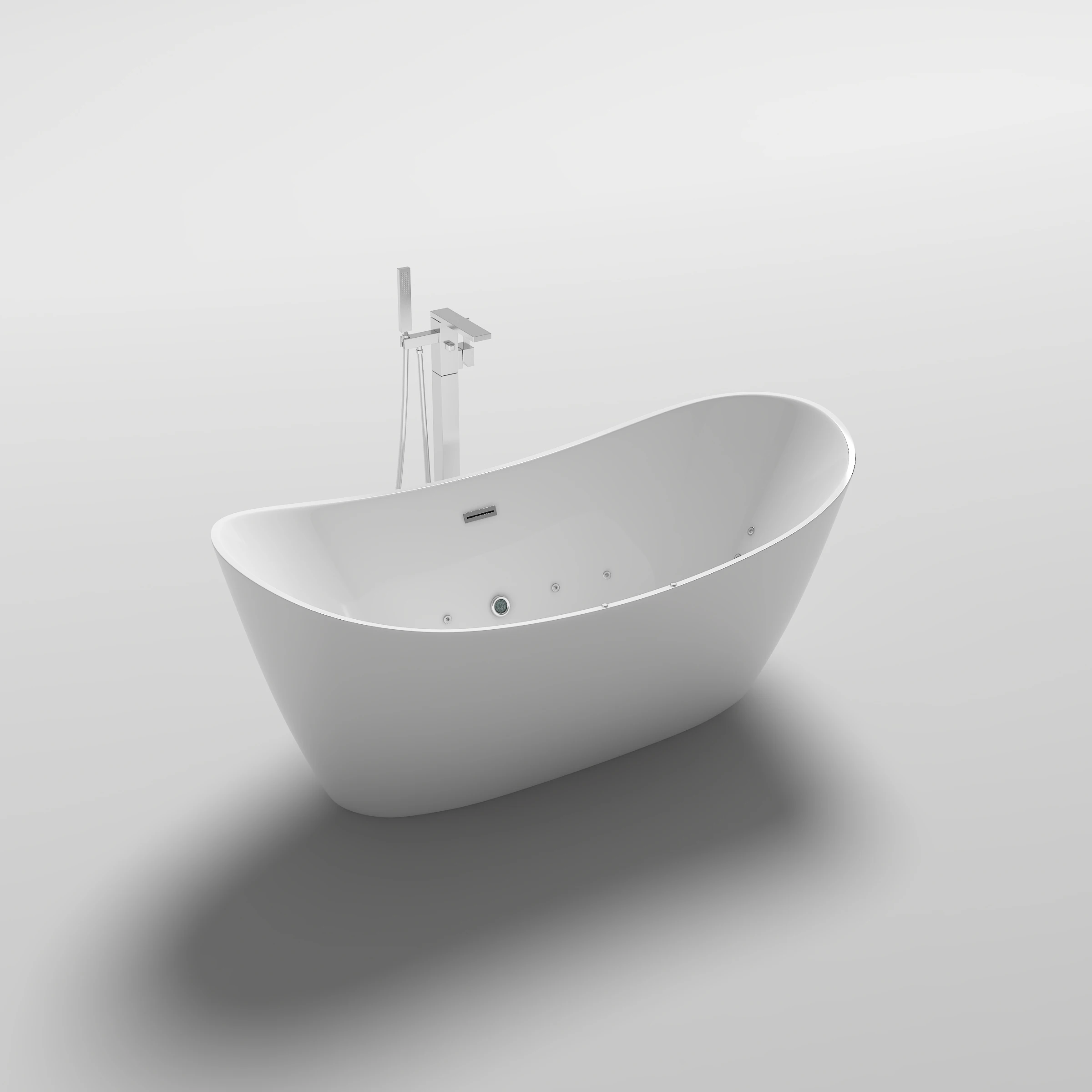 Новая модель акриловой автономной классической массажной ванны Everlast ванна с функцией массажа