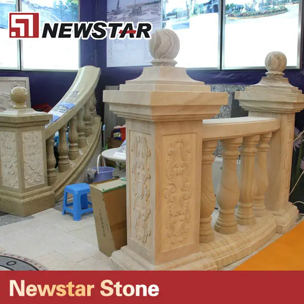 Newstar Sandstone Yellow Marble Columns