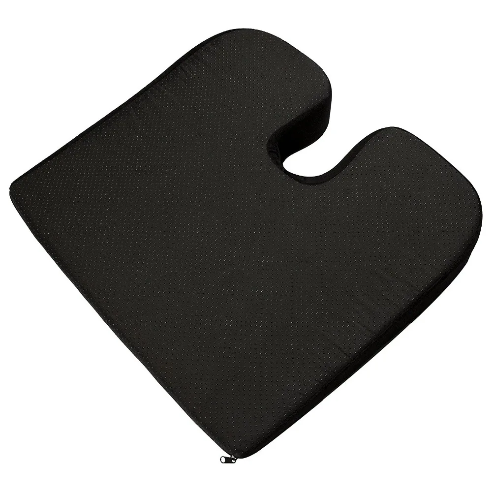 Coccyx Seat wedge Cushion with Non Slip Grip Bottom Reduces Pressure of Coccyx, Tailbone and Hip Bones While Driving and Sitting