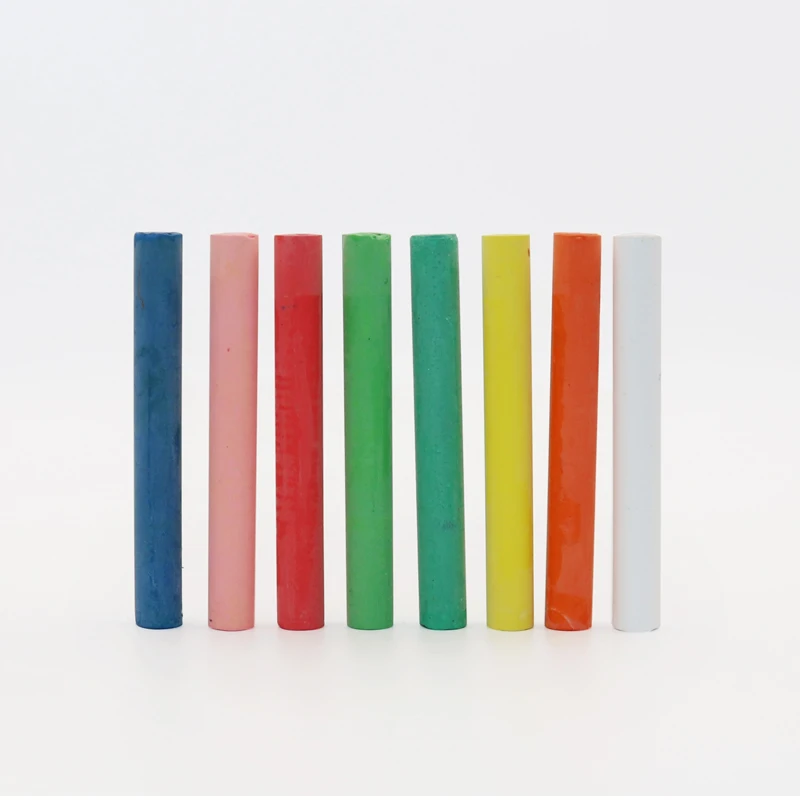 
12/20 package Coloured wholesale dust free green board chalk for teacher or kids 