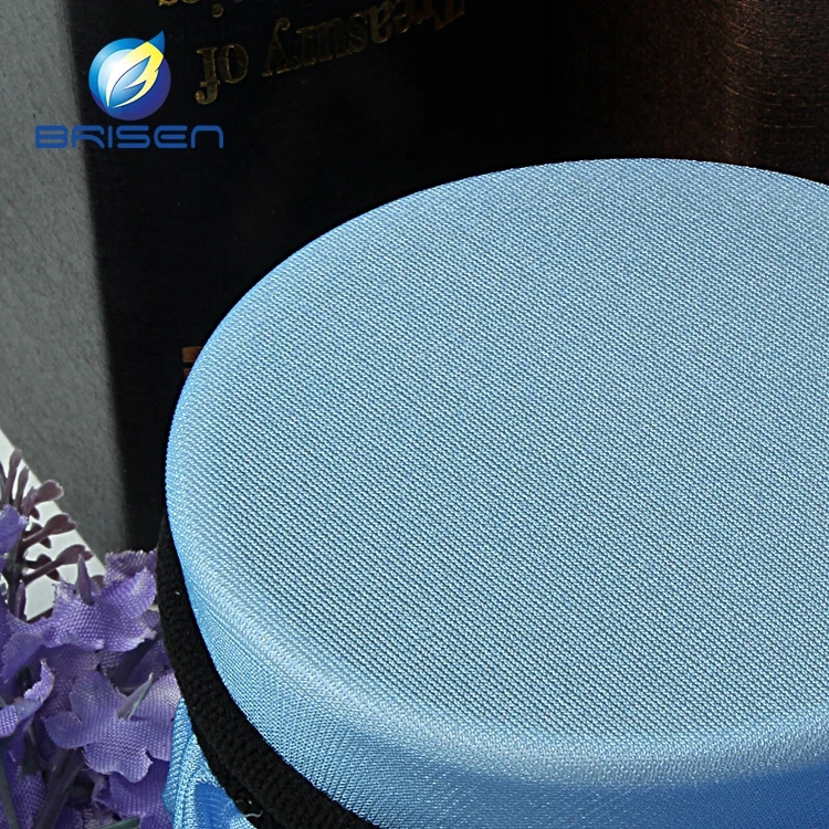 Soft Breathable Blue Textile Thin Scuba Fabrics For Dress