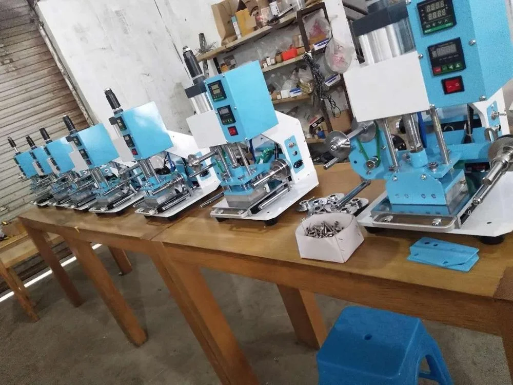 Desktop heat press machine Pneumatic hot stamping Machine  for small business at home