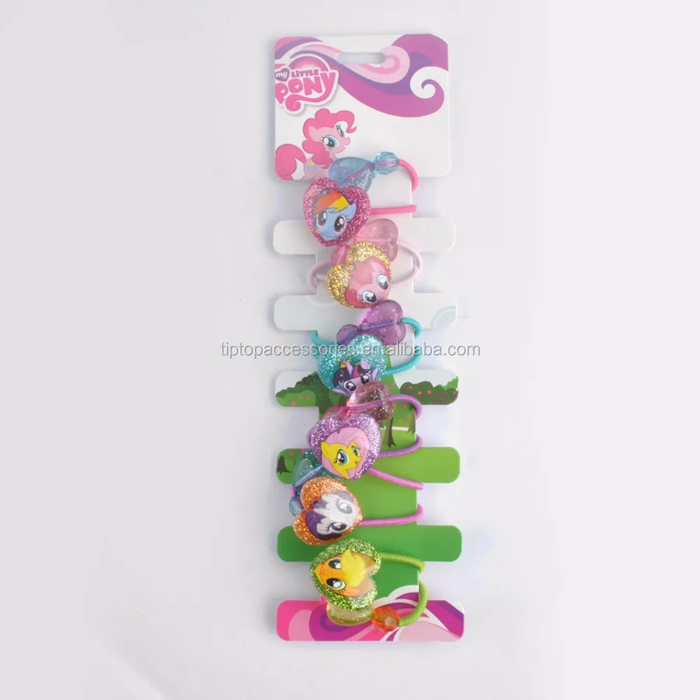 Аксессуары для волос пони, заколка для волос, 1/6, милая детская Праздничная заколка для конского хвоста, радужная