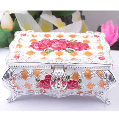 
Factory wholesale custom metal gift boxes trinket jewelry box 