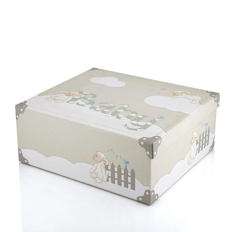 Cute Carton Baby Products Packaging Box Custom Children Suitcase Shaped Cardboard Gift Box