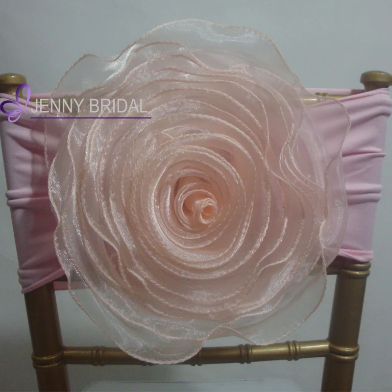 C116-2 cheap spandex cover chair wedding flower chair sashes for chair cover