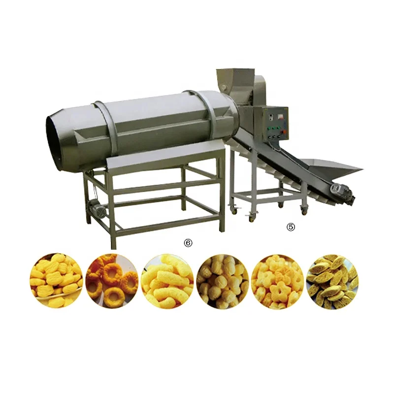 Automatic Puff Corn Snacks Food Extrusion Processing Line Extruder