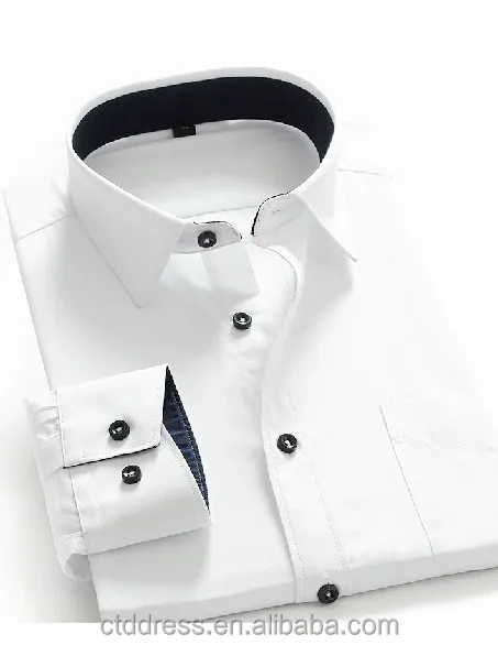 
2014 популярная Стильная белая мужская классическая рубашка из 100% хлопка 