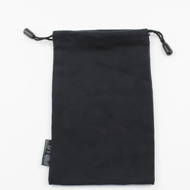 
Custom Logo Printed Microfiber Fabric Jewellery glass Soft drawstring Pouches 