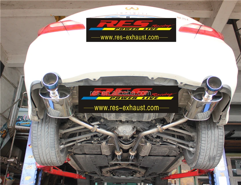 Hot Selling Cheap Custom Free Flow Valvetronic car exhaust pipe Muffler For Infiniti Y50 M35 M35L M25 M25L