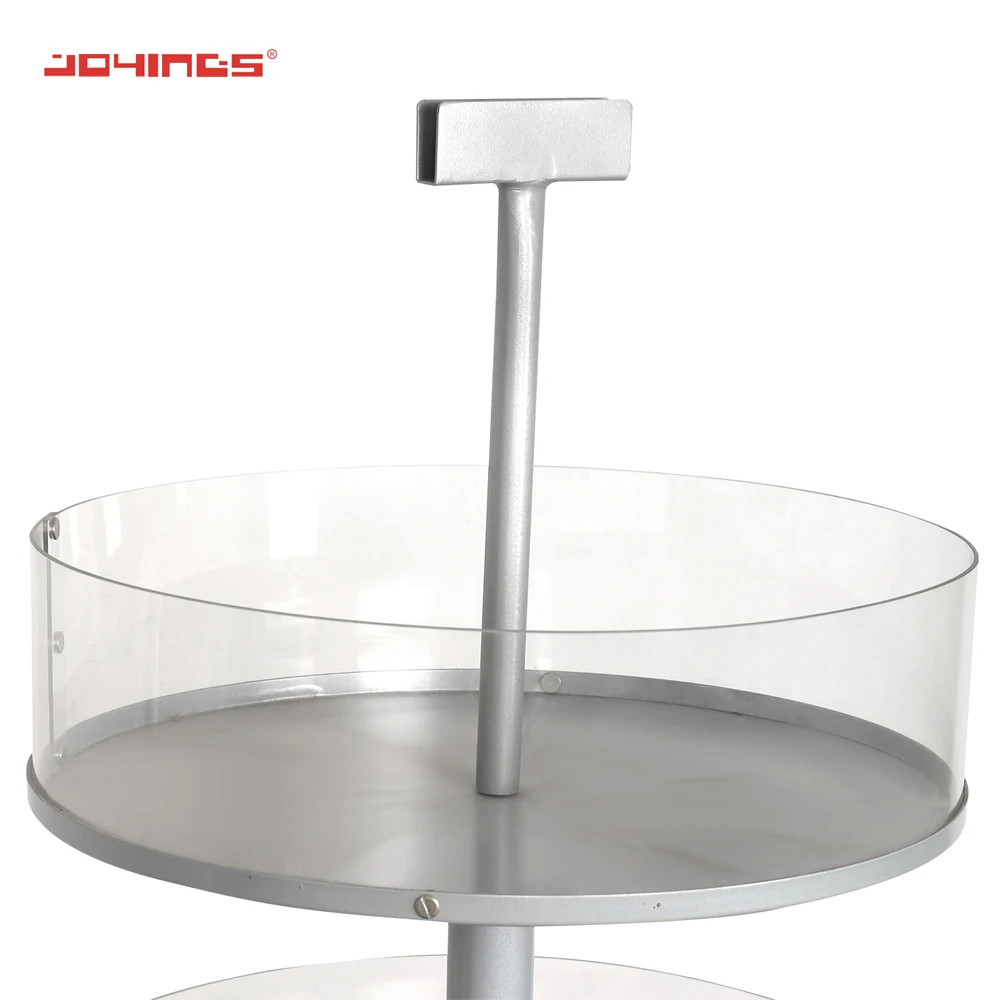 Clear acrylic round display box 5 Layer Rounded Acrylic Retail Display Attractive Superstore Racks