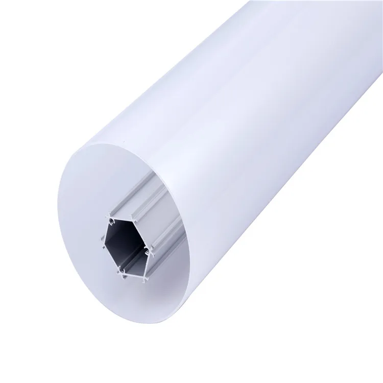 
360 Degree beam angle round shape suspended tube led aluminum profile 