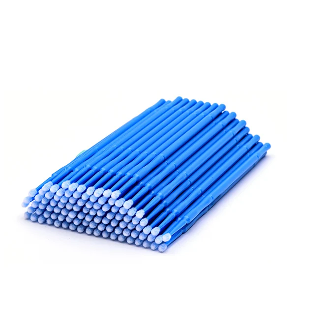 Wholesale cheap dental micro brush applicator/lint free eyelash extension professional mirco makeup swabs