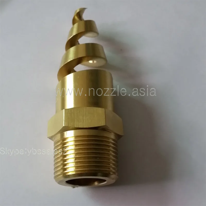 Sandblasting spiral nozzle