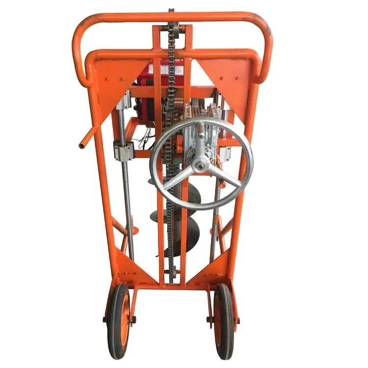 Gasoline post hole digger earth auger