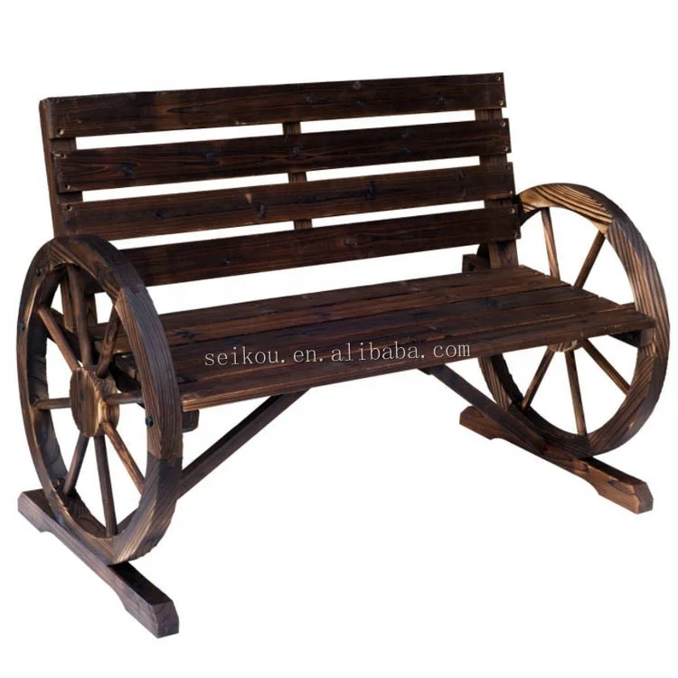 
Outdoor Garden Long Bench with wheel 