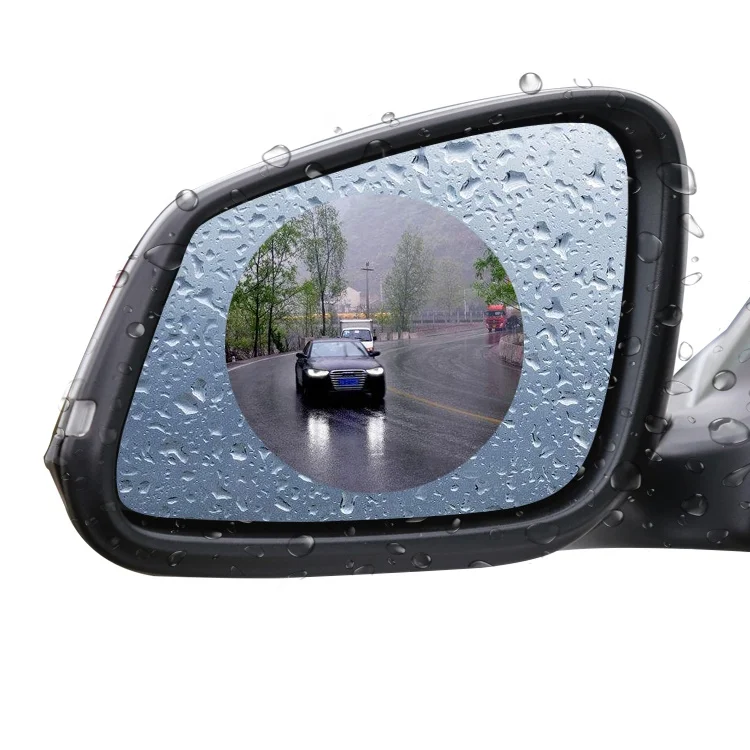 
New Water Proof Clear Plastic PET Car Mirrors Anti Fog Rear View Mirror Rain Proof Plastic Protector PET Film 