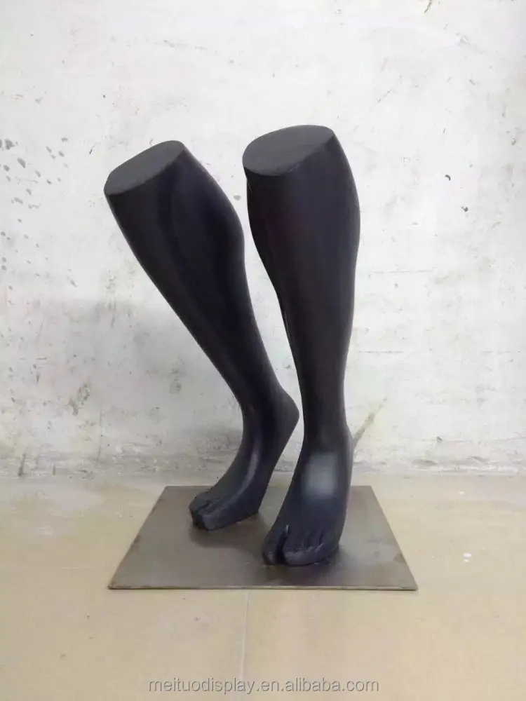 
black football male socks sports foot display form mannequin 